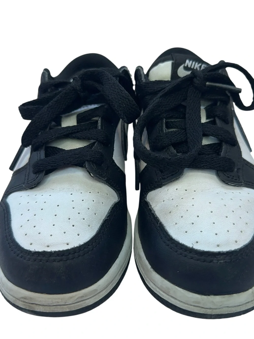 Nike Dunk Low Panda Black Kids Youth Size 13.5C CW1588-100